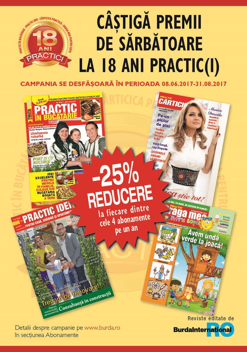 La 18 ani Practic(i), bucura-te de oferta de sarbatoare!