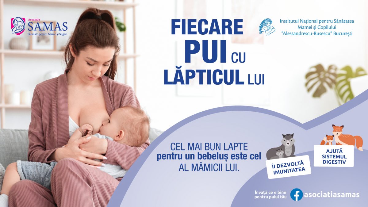 Fiecare pui cu lapticul lui – o campanie pentru nutritia sanatoasa a bebelusului
