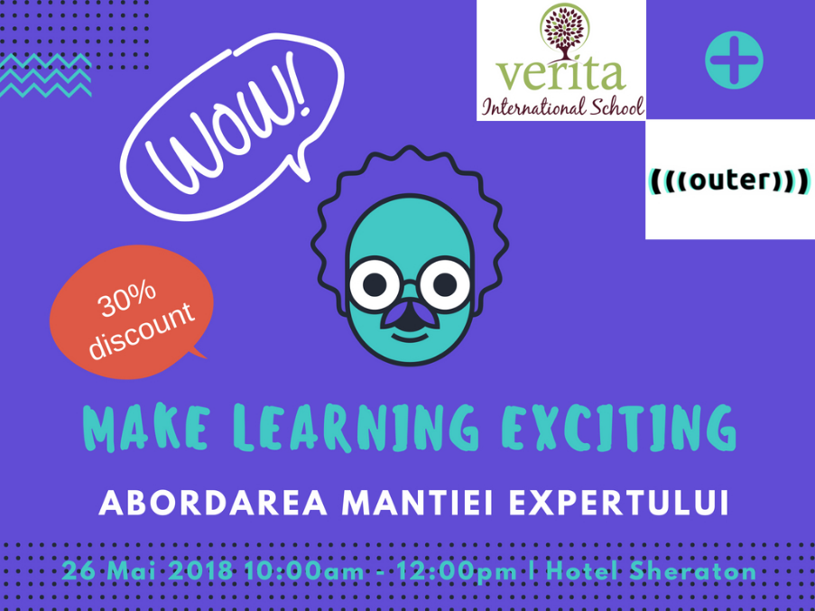 Inscrie-te la conferinta Make Learning Exciting si beneficiaza de o reducere!