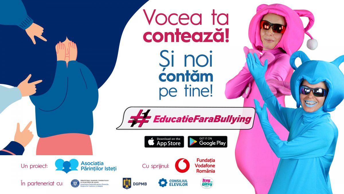 S-a lansat „Educație fără bullying”, aplicația gratuită de prevenire și combatere a bullying-ului în rândul copiilor din România