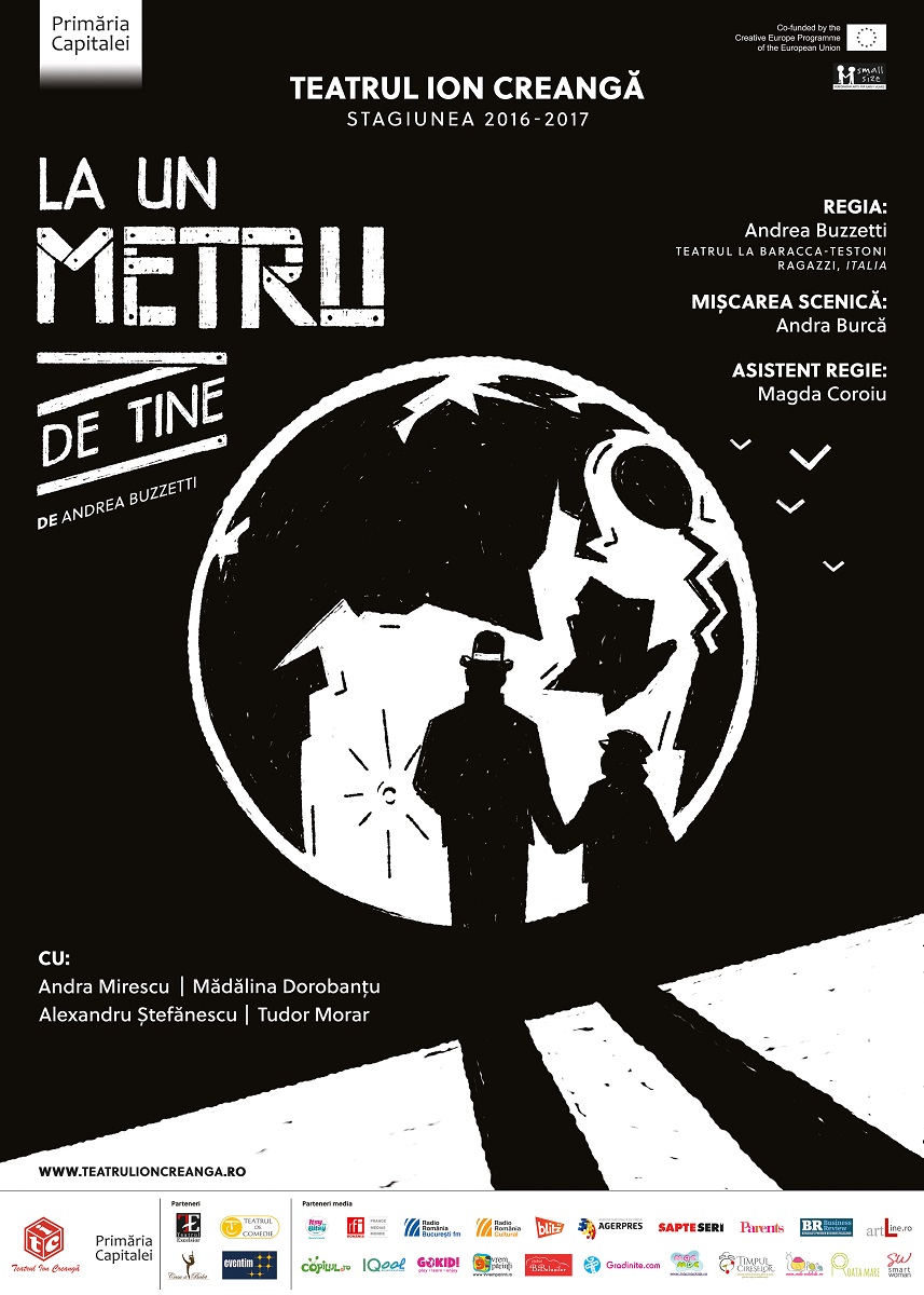 Teatrul Ion Creanga anunta premiera piesei „La un metru de tine”