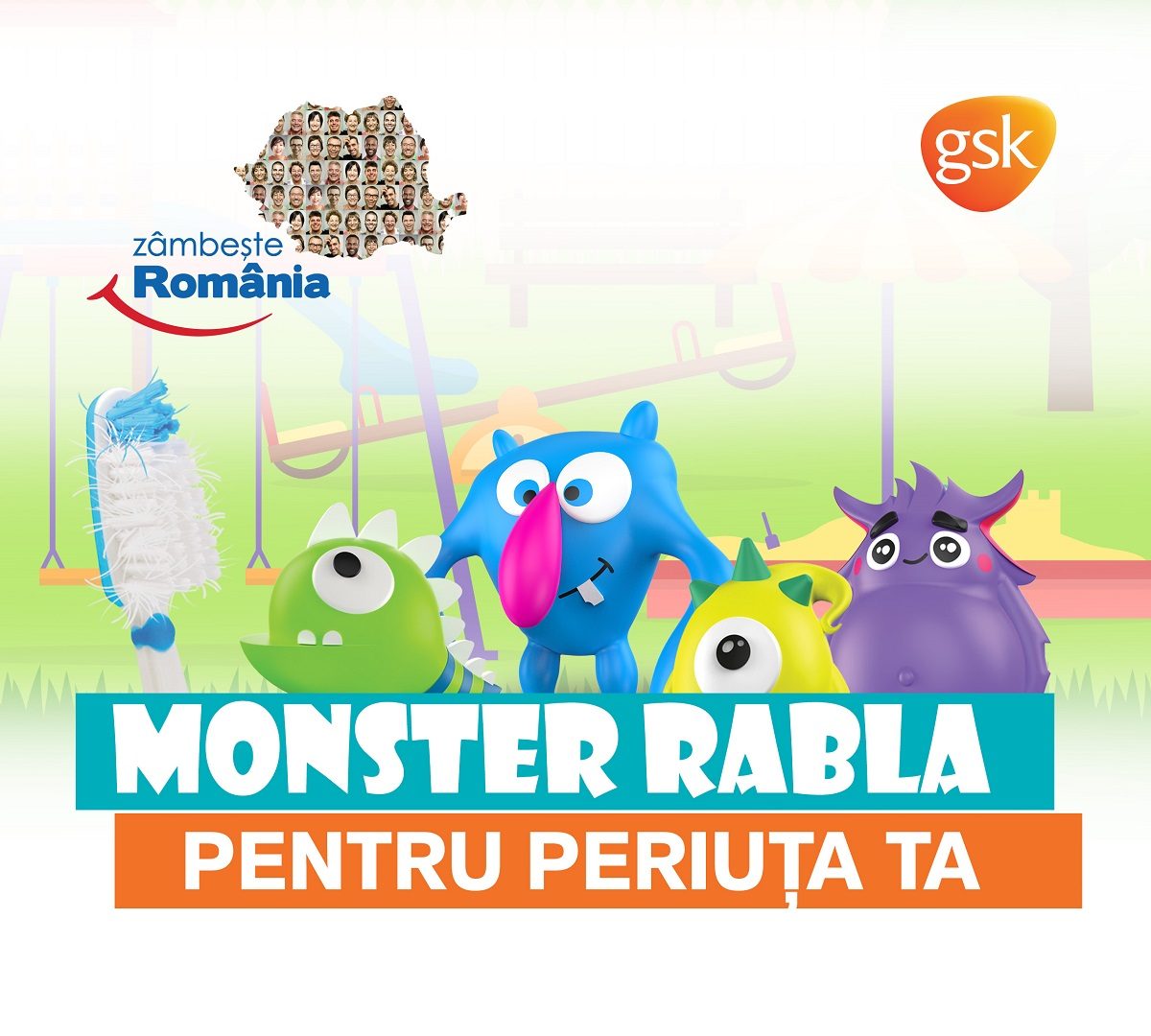 Caravana Monster Rabla te invita sa-ti schimbi periuta de dinti!