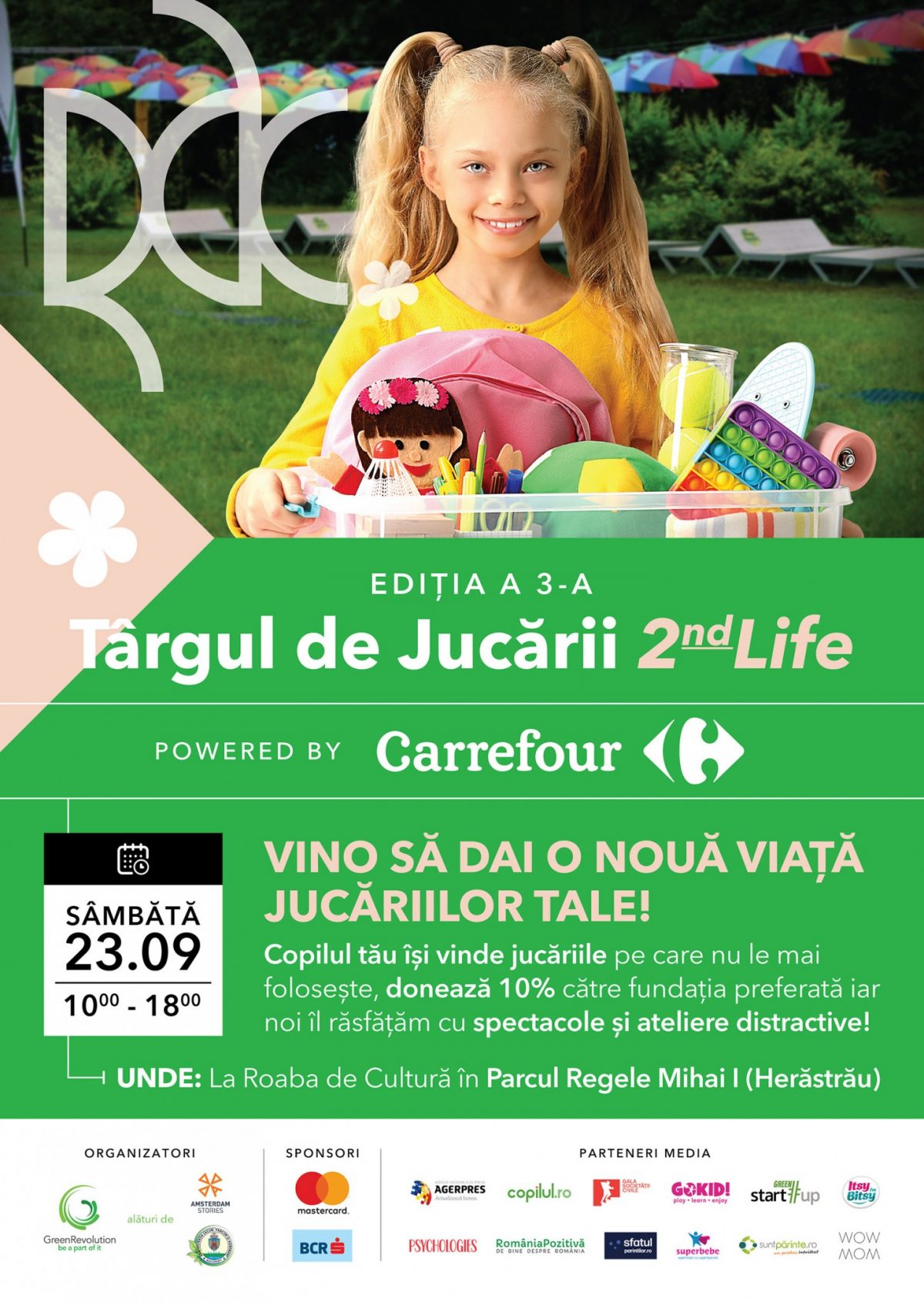 A treia ediție a Târgului de Jucării 2nd Life, pe 23 septembrie