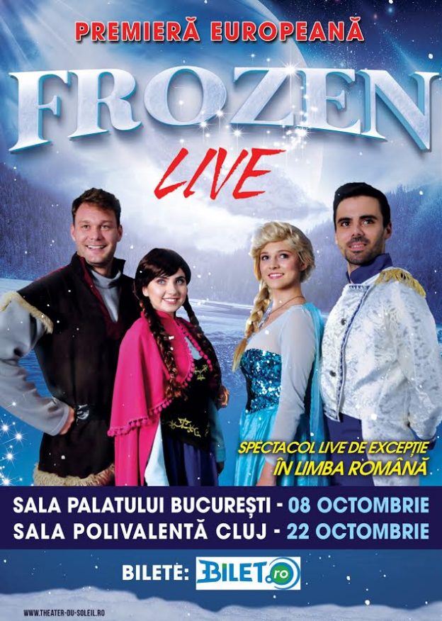 Spectacolul ”FROZEN – Regatul inghetat”, PREMIERA EUROPEANA la Bucuresti