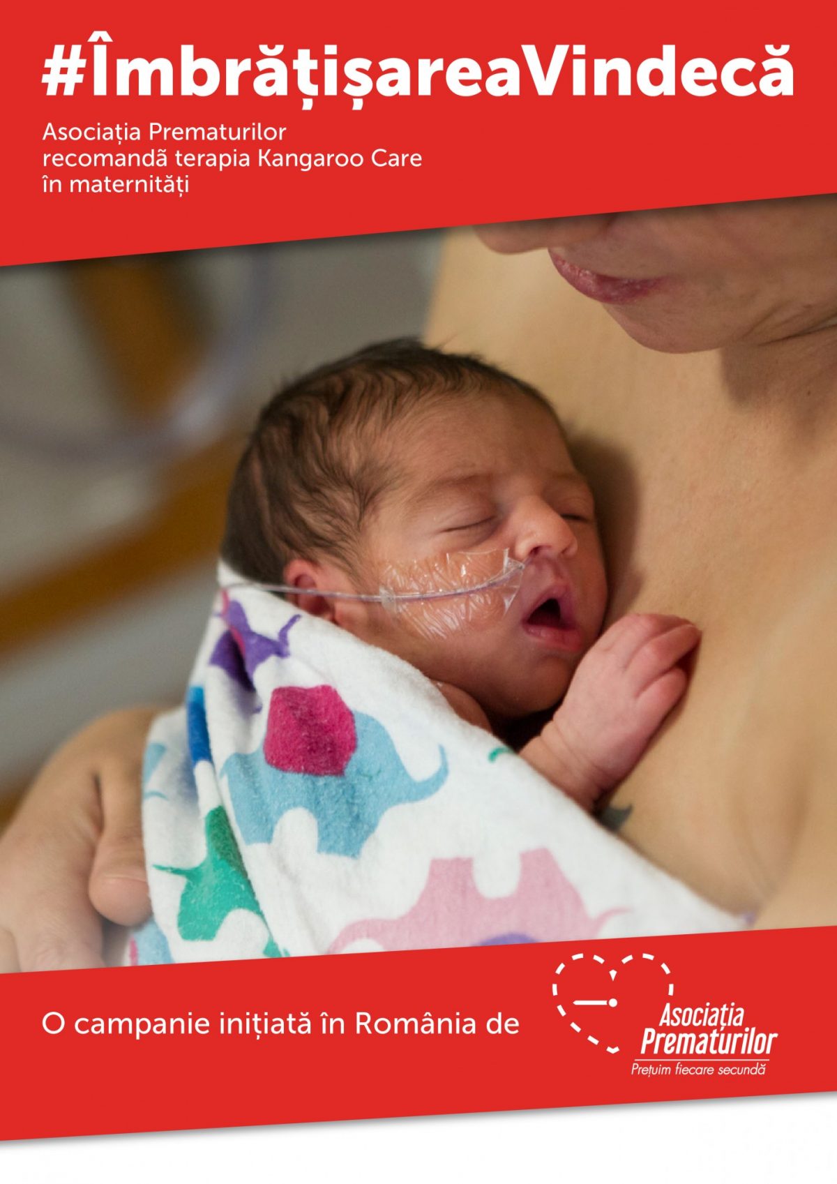 Terapia Kangaroo Care – mai aproape de parintii din Romania prin Asociatia Prematurilor