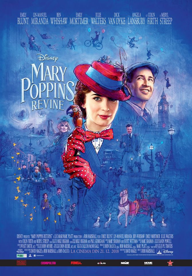 Intra in atmosfera Sarbatorilor cu noul film Disney „Mary Poppins Revine” si castiga premii speciale pentru tine si copilul tau!