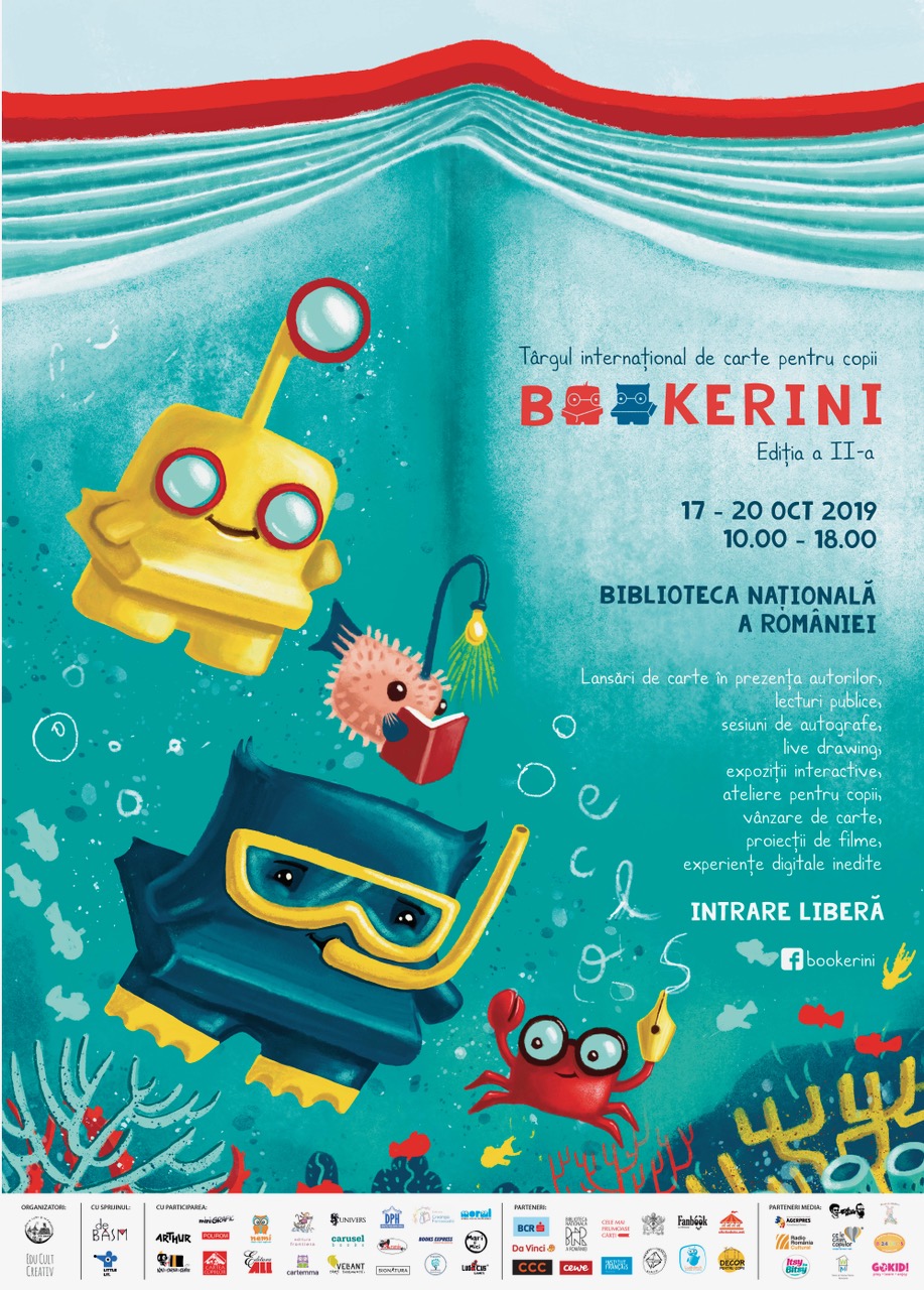 Targul international de carte pentru copii BOOKerini, intre 17 – 20 octombrie, la Biblioteca Nationala a Romaniei